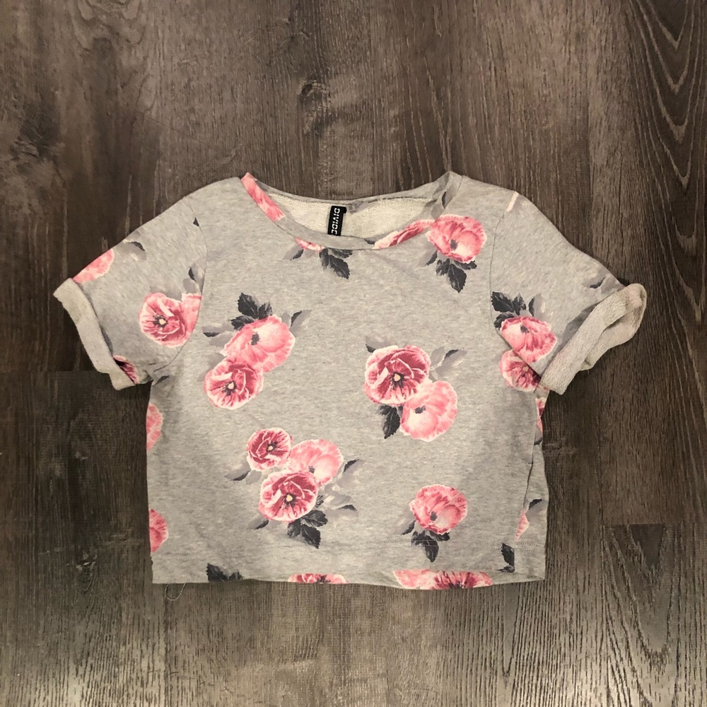H&M Divided | Floral Crop Top | X-Small 🌸